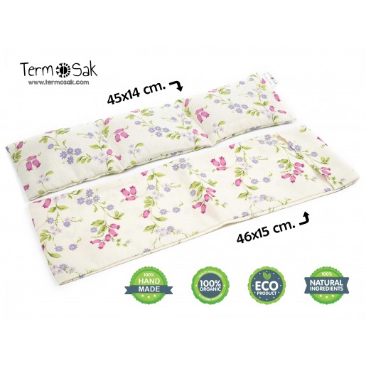 TERMOSAK 45x14 cm + funda, modelo "Flores"